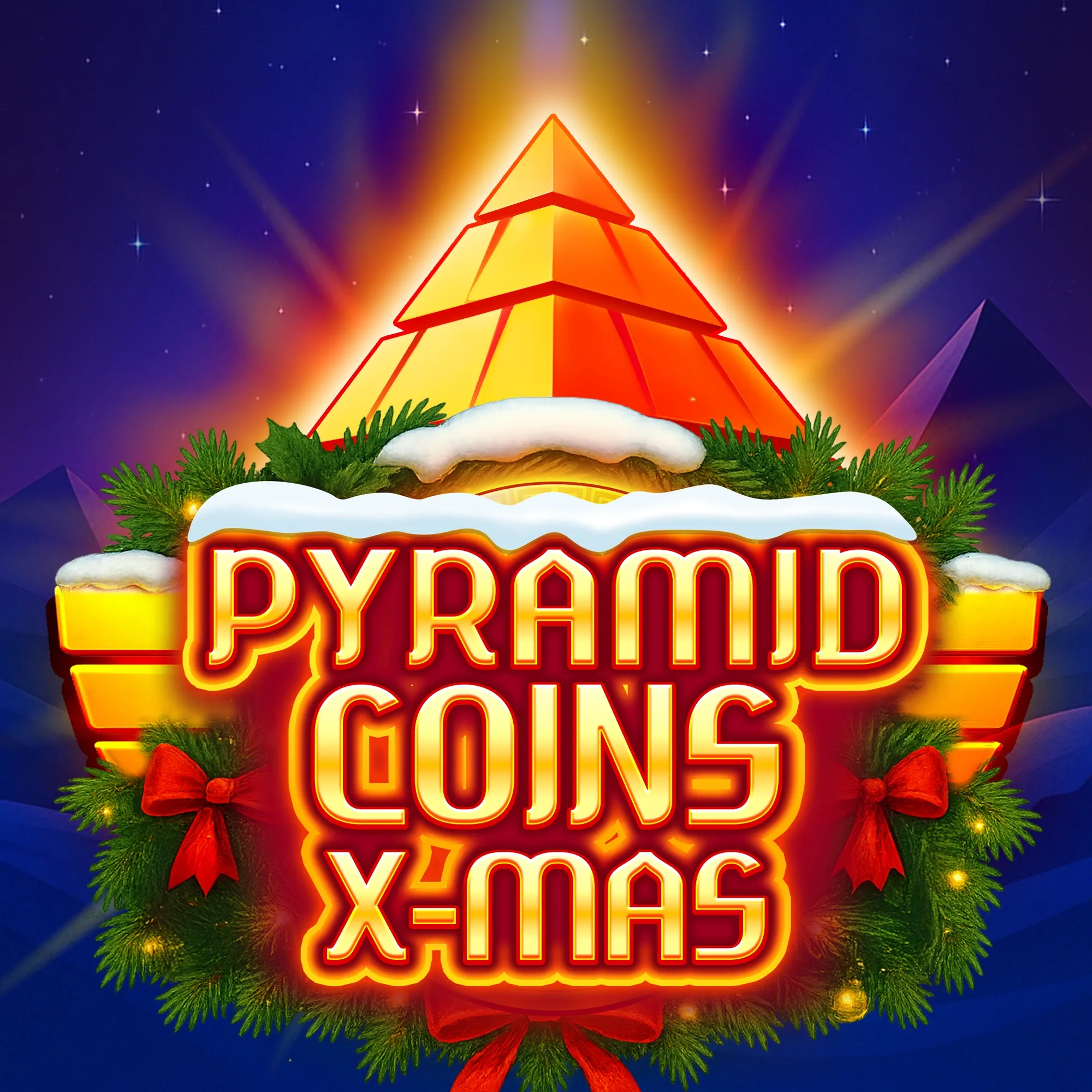 Pyramid Coins X-Mas game card image